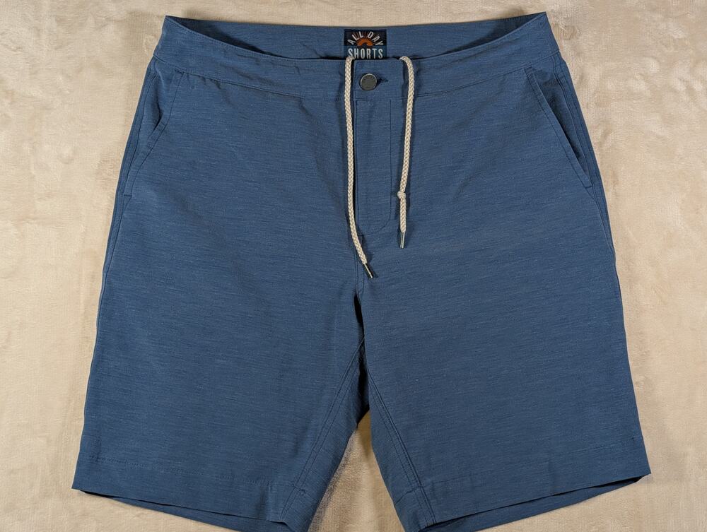 Faherty Mens Size 31 Blue All Day Shorts Hybrid Boardswim Chino Stretch MSC0007